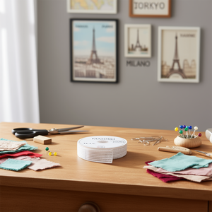 ILAN เทปผ้าสีขาว ขนาด 4.0 ซม. ยาว 27 ม. ลายมาดริด ปารีส ลอนดอน โตเกียว มิลาน - Product Image 2