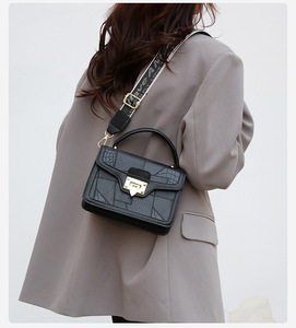 Bolso mujer 2025 nuevo Retro cartero Slant Cross Bag para el <span class=keywords><strong>trabajo</strong></span> y los viajes, bolso cuadrado pequeño de mano con textura de gran capacidad - Product Image 6