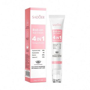 Crème pour les <span class=keywords><strong>yeux</strong></span> en <span class=keywords><strong>roll</strong></span>-<span class=keywords><strong>on</strong></span> raffermissante et nourrissante à la nicotinamide SADOER, marque privée OEM, réparation des cernes, élimination instantanée des poches sous les <span class=keywords><strong>yeux</strong></span> - Product Image 6