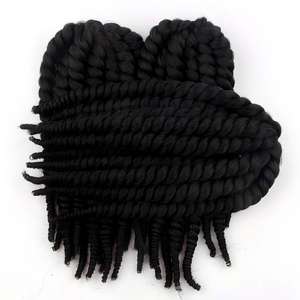 Extensiones de Cabello Pre-Atadas de Rastas Africanas Negras, Tejidas a Mano, Listas para Venta al por Mayor Transfronteriza, sin Trenzas ni Retorcidos - Product Image 3