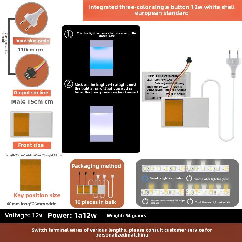 1201-A02 Prise EU Blanc