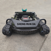 Tondeuse robot industrielle GPS à moteur 4 temps de 900 mm, vente chaude |   Télécommande à essence 22HP |   Tondeuse à gazon robuste pour terrain de golf