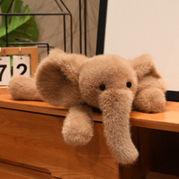 Jouets en peluche doux, animaux de la forêt, éléphant, lapin, renard, décoration de bureau, animaux en peluche personnalisés, jouets en peluche sur mesure