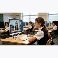 Computadora todo en uno Intel i3 i5 i7, computadora de escritorio para laboratorios escolares, estaciones de trabajo, Windows 11, conjunto de PC de escritorio para educación escolar