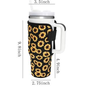 For Stanley 40/30 oz Neoprene Water <b>Bottle</b> Carrier Bag with Phone Pocket Luxury Style Cooler Bag - Product Image 3
