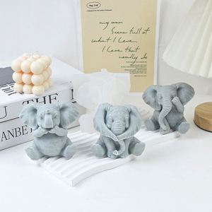 Molde de Silicona con Forma de Elefante para Velas Aromáticas DIY, Molde Creativo para Hacer Velas con Forma de Animal, Regalo - Product Image 1