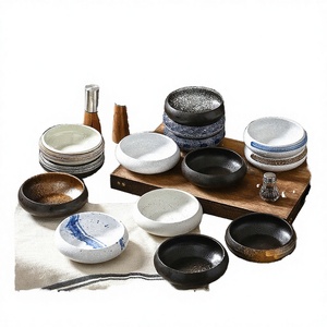 Tazón Redondo de Porcelana Ecológica de 6 Pulgadas para Kimchi, Sushi, Barbacoa, Aperitivos y Postres, Diseño Pintado a Mano, Estilo Japonés - Product Image 2