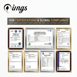 Pendientes Colgantes de Acero Inoxidable Personalizados Qings, <span class=keywords><strong>Precio</strong></span> de Fábrica, Hipoalergénicos, Impermeables, de Alta Calidad, Servicio OEM ODM - Product Image 3