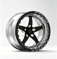 Jantes forgées RT-S S71 Beadlock polies/noires concaves profondes 15x10 17x10 5x112 5x120 pour course tout-terrain, compatibles BMW M3 M4 M5 G80 Ford