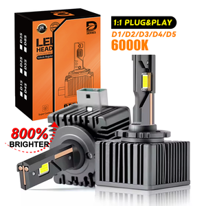 Ampoules de phares LED Redsea série D D1s/D2s/D3s/D4s/D8s 110W 11000LM 12V Neuves 6000K pour Elantra X6 Golf, ajustement universel - Product Image 3