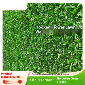Verde di esportazione di alta qualità finta recinzione artificiale all'aperto erba verde fiore Guardrail netto scherma traliccio cancelli - Product Image 3