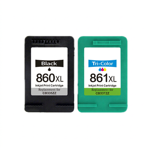 Cartuchos de tinta compatibles 860xl 861xl para impresoras Hp Photosmart C4288 C4348 C4388, negro y a color, alta capacidad - Product Image 1
