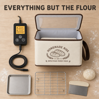 Boîte de levage pliable pour pain au levain, avec chauffage 3 côtés et grille métallique, pour la cuisson du levain