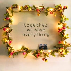 Guirnalda de <span class=keywords><strong>Luces</strong></span> LED Solares con Forma de Girasol, <span class=keywords><strong>Luces</strong></span> Decorativas de Hadas con Hojas de Flores Artificiales, Impermeables IP44, para Decoración de Jardín - Product Image 6