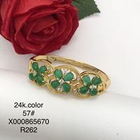 Perhiasan XUPING Berbagai Gaya Wanita Lapis Emas 24k Gelang Polos Bertumpuk Motif Bunga Bulu Gelang Fashion Perhiasan Grosir