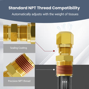 Raccords de tuyau de compression en <span class=keywords><strong>laiton</strong></span> certifiés DOT pour systèmes de freinage à air comprimé, adaptés aux tubes en nylon SAE J844 - Product Image 4