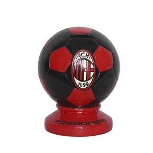 custom printing logo piggy bank Sports souvenir saving box football shape resin money bank for promotion gifts
