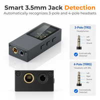 Nuevo Decodificador de Audio Tipo C de Bolsillo, 768kHz/32Bit, Ecualizador de 10 Bandas, Función de Grabación y Llamadas, Suministro al por Mayor para Distribuidores Globales