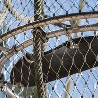 Filet de protection en corde maillée imperméable pour la sécurité du personnel, des marchandises, des balustrades et des escaliers