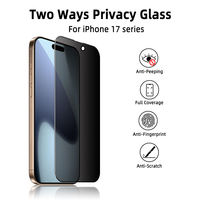 Protection d'écran en verre trempé anti-espion 2.5D haute performance 2025, dureté 9H, ultra-fin 0,33 mm pour 17 16 14 15 Pro Max