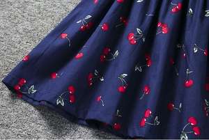 Vestido de Niña con Estampado de Cerezas, Sin Mangas, Ropa Infantil de Verano, Vestido Tipo A de Una Pieza, Gran Venta - Product Image 6