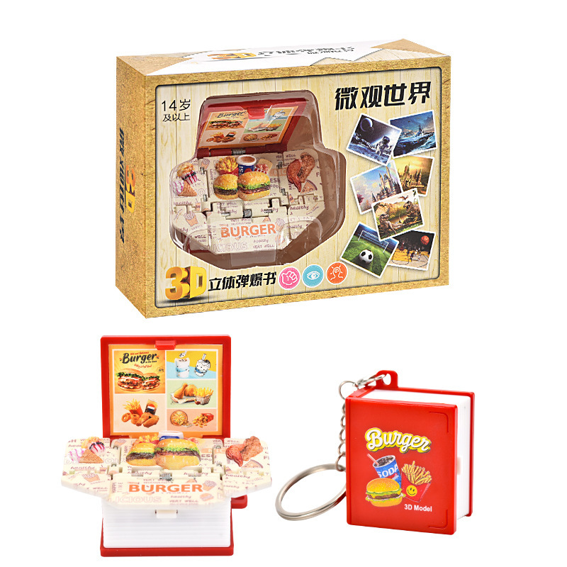 Livre Hamburger [Emballage Boîte Couleur] Styles Aléatoires