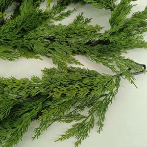 Usines de décoration de Noël, vente en gros de guirlandes de feuilles de cyprès artificielles, <span class=keywords><strong>plantes</strong></span> artificielles de qualité supérieure - Product Image 5