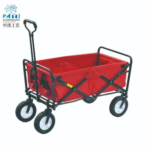 Carrito de cuatro ruedas de acero ZM01A, carrito plegable de fácil transporte con OEM personalizable