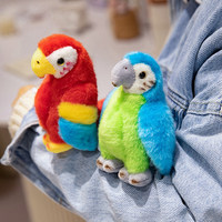 Zoo Collection debout épaule aimant adsorption peluche perroquet poupées fête jouet promotionnel