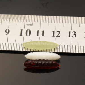 Lombrices de Silicona Suaves de 2.5 cm que Brillan en la Oscuridad, Señuelo Artificial para Pesca en Agua Dulce, Peces Artificiales Tipo Pupa - Product Image 2