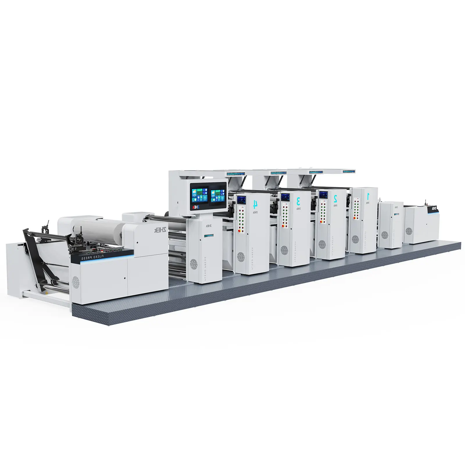 Automatic 4 6 8 Color Bopp Film High Speed Wide Width Flexographic Printers Flexo Printing Machine