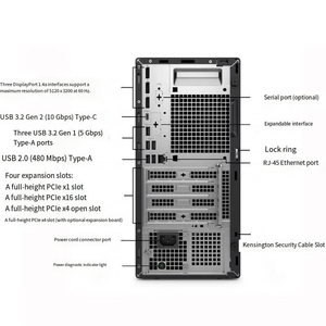 เดลล์ โปร ทาวเวอร์ พลัส Qbt1250 ใหม่ ของแท้ คอมพิวเตอร์ Ai PC คอร์ อัลตร้า7-265 แรม 16GB/32GB DDR5  SSD 512GB/1TB สำหรับงานออฟฟิศ ออกแบบ โปรแกรมมิ่ง คอมพิวเตอร์ตั้งโต๊ะ - Product Image 4