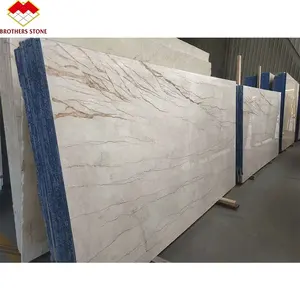 Beige Marble With Golden Lines Sofitel Gold Marble Price Cheap For Wall Panels And Flooring Tiles