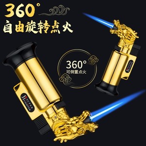 Encendedor de gas butano tipo <span class=keywords><strong>pistola</strong></span> para soldar, resistente al viento, con diseño de dragón, superventas en la UE - Product Image 4