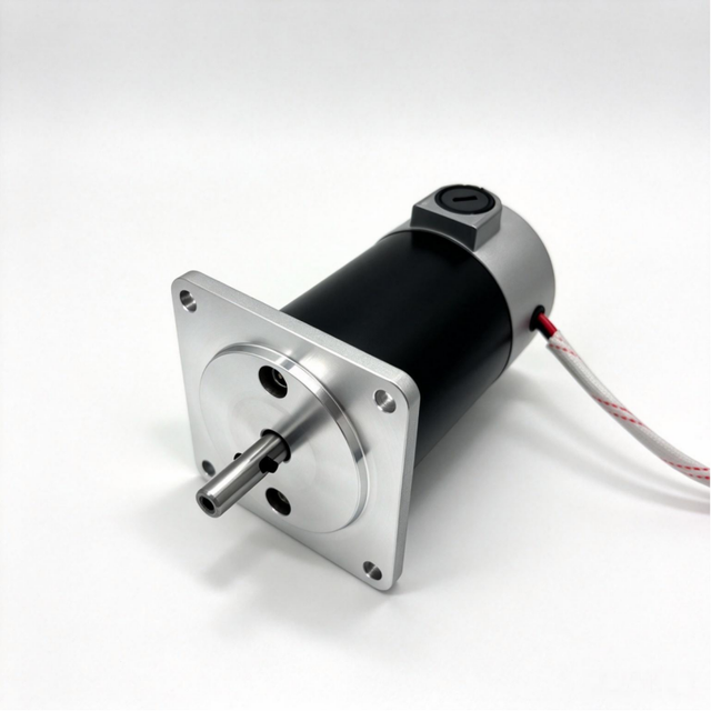 12V 24V DC Gear Motor with Square Flange Mounting, High Torque Low RPM Brushed Electric Motor for Automation Equipment