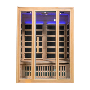 Sauna a Infrarossi Lontani Biposto in Cedro Hemlock, Venduta Caldamente per Interni - Product Image 3