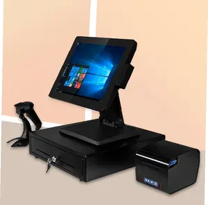 Hot Selling Restaurant Touch For Convenient Store Whole Set All In One 15 Inch Pos System Factory Supply