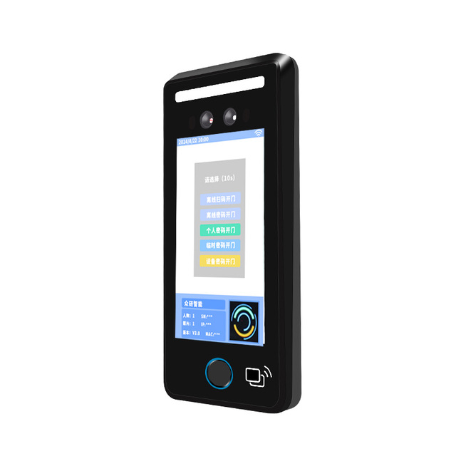 Free SDK Biometric Fingerprint Access Control Products Card Reader System 5 Inch Screen Face Recognition Time Attendance Machine