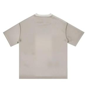 Camiseta Oversize de Algodón 100% de 260 g/m² con Estampado por Sublimación a Rayas Estilo Retro Americano Touchhealthy al por Mayor Personalizada - Product Image 4