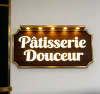 Lettres publicitaires les plus populaires, lettres en acrylique, lettres LED rétroéclairées, lettres LED, lettres 3D, enseigne publicitaire