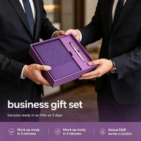Carnet d'affaires 2026 avec stylo, personnalisable et gravé, coffret cadeau VIP classique pour bureau, vente en gros