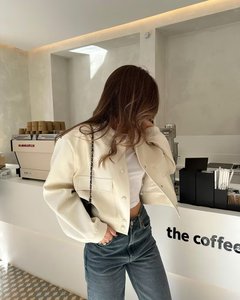 Veste à la mode pour dames avec grandes poches nouveau printemps automne vêtements d'extérieur-manteaux à manches longues tissu tissé imperméable respirant - Product Image 2