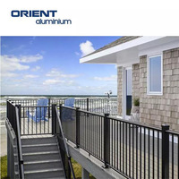 Accessoires de main courante en verre et aluminium pour intérieur, balustrades, main courante d'escalier, terrasse, main courante et garde-corps en alliage d'aluminium pour escaliers