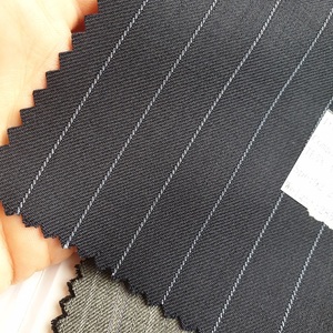 Sợi Nhuộm Sọc Len Polyester Pha Trộn Vải Ưa Thích Cho Mens Phù Hợp Với Áo Khoác - Product Image 5