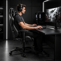 Chaise de jeu AOR à dossier haut, ergonomique, pour bureau et ordinateur, chaise de gamer de course, réglable, inclinable, pivotante, vente en gros d'usine