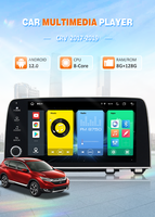 Lecteur multimédia Android 9 pouces KD-9027 1DIN Navi GPS avec amplificateur et RGB pour CR-V 2017-2019 (CarPlay sans fil)