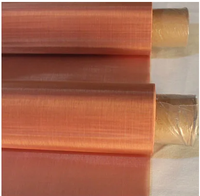 Malla de Alambre de Cobre Puro de Alta Calidad ZEHONG, 0.02mm, Alta Densidad, para Filtración Industrial, Jaula de Faraday, Filtro de Soldadura EMI