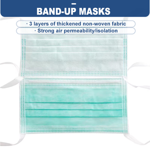 Haixin Santé Vente en gros <span class=keywords><strong>Masque</strong></span> facial de protection Masques antibactériens non tissés jetables Masques médicaux chirurgicaux de <span class=keywords><strong>type</strong></span> liant - Product Image 3