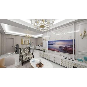 Rivestimento Murale in PVC Impermeabile Bianco Siberiano Lucido 2600x540mm Spessore 3mm per Bagno, Cucina e Soggiorno - Product Image 1