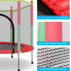 Thương mại lớp 5ft có thể gập lại tập thể dục <span class=keywords><strong>Trampoline</strong></span> Bền PVC an toàn trẻ em người lớn trong nhà nhảy <span class=keywords><strong>Trampoline</strong></span> - Product Image 2